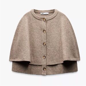 NWT zara cape sweater